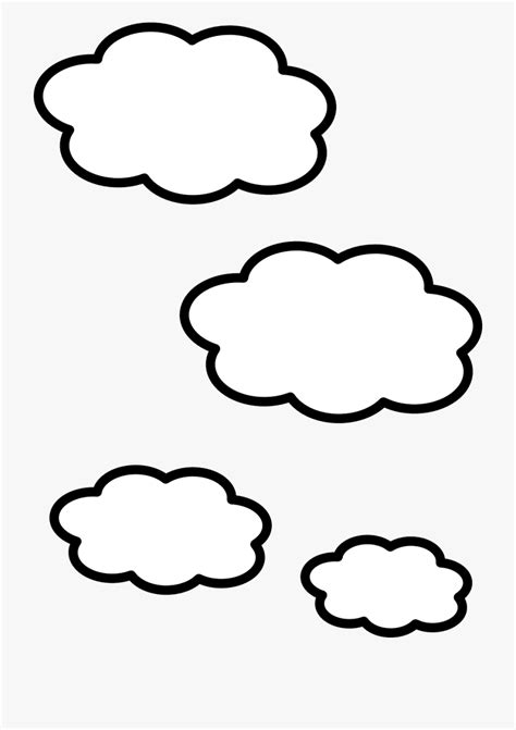 Clouds Clipart Black And White Clip Art Library