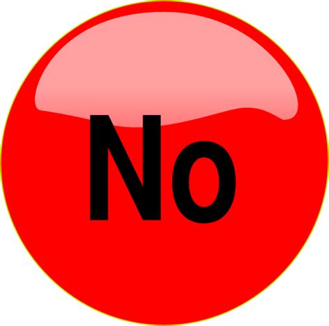 No Button Png