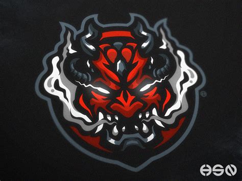 Cyber Oni Oni Mascot Logo By Hassan On Dribbble