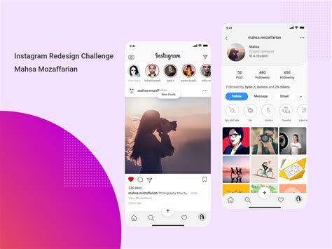 Instagram Redesign Uplabs Hot Sex Picture