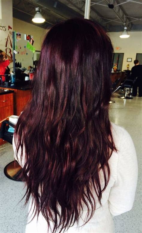 We're focusing on brown hair, but if your strands are even darker, lowlights for black hair look stunning, too! Picture Of black hair with cherry highlights and lowlights