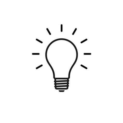 Simple Lightbulb Vector Download Lightbulb Vector Icon Vector Art