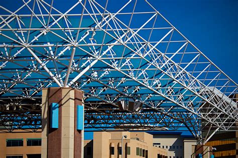 Roof Truss Canopy Structure Space Frame Engineering Architecture Stock