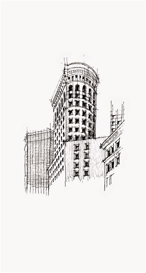 The flatiron building is as much a part of sonny, as sonny is a part of it. Flatiron Building NYC Sketch iPhone 6 Plus HD Wallpaper HD ...