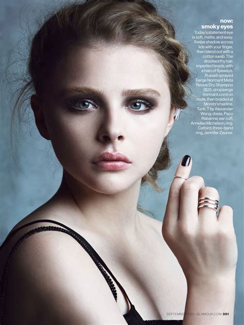 Superstar Beauty Chlo Moretz Graces Us Glamour September The Front Row View