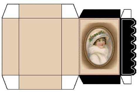 Miniature Printables - Vintage Box | Miniature printables, Gift box template, Dollhouse printables