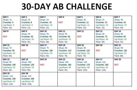 Diary Of A Fitness Junkie 30 Day Squat And Ab Challenge