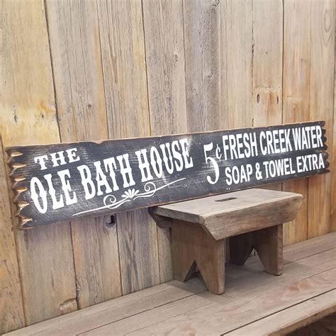 The Ole Bath Etsy In 2021 Western Bathroom Decor Outhouse Decor