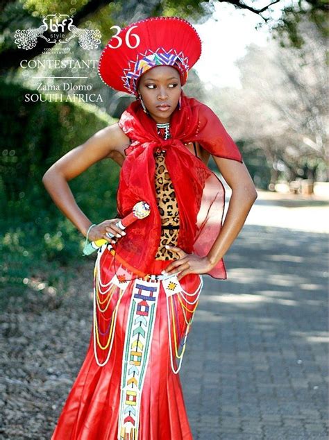 Zama Dlomo In A Beautiful Zulu Traditional Dress Classy Girls