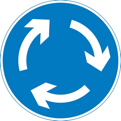 Roundabout Road Sign Icons Png Free Png And Icons Downloads