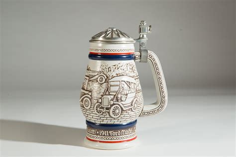 german beer stein collectible pewter and ceramic collectible avon car beer mug made in brazil