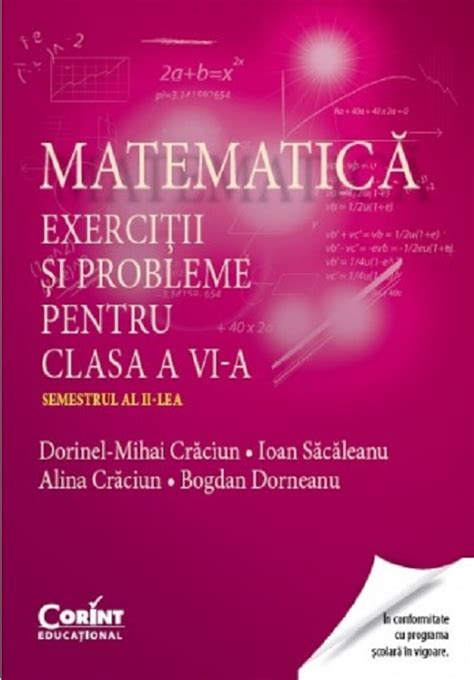 Matematica Exercitii Si Probleme Pentru Cls A Vi A Sem Al Ii A