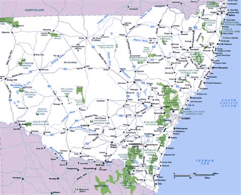 New South Wales Pictures Map Map Of Australia Region Political