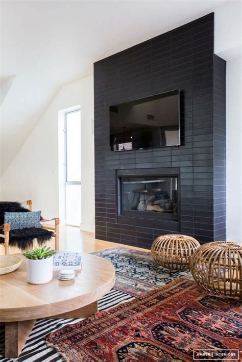 25 Painted Brick Fireplaces In The Living Room