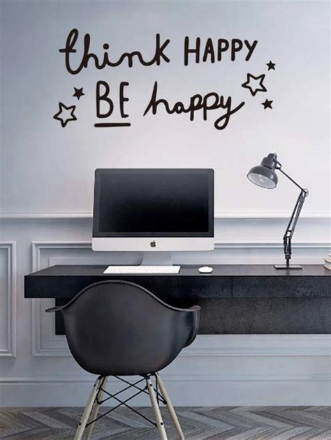 Think Happy Be Happy Wall Sticker Barter Hutt