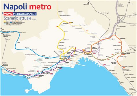 Naples Subway Map Travel Map Vacations Travelsfinderscom