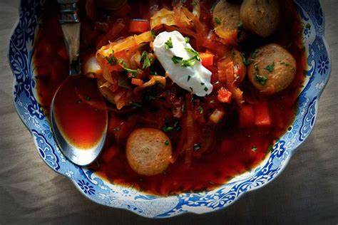 Рецепт вегетарианского борща диета 5