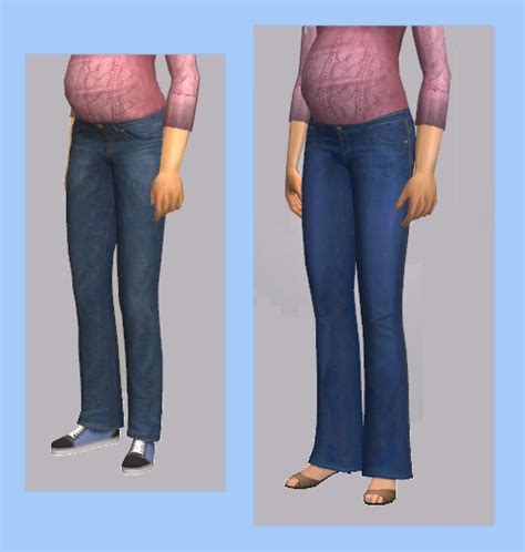 Mod The Sims Handm Jeans As Maternity Lighter Recolors Updated 322018