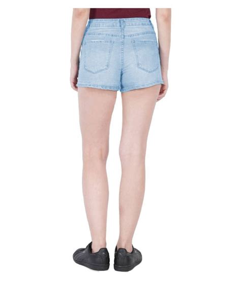 Buy Fuego Denim Hot Pants Blue Online At Best Prices In India Snapdeal