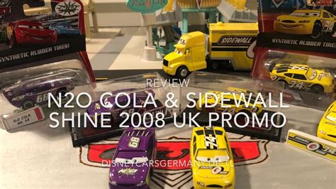 Disney Pixar Cars Sidewall Shine And N2o Cola Uk Promo 2008 Mattel Die