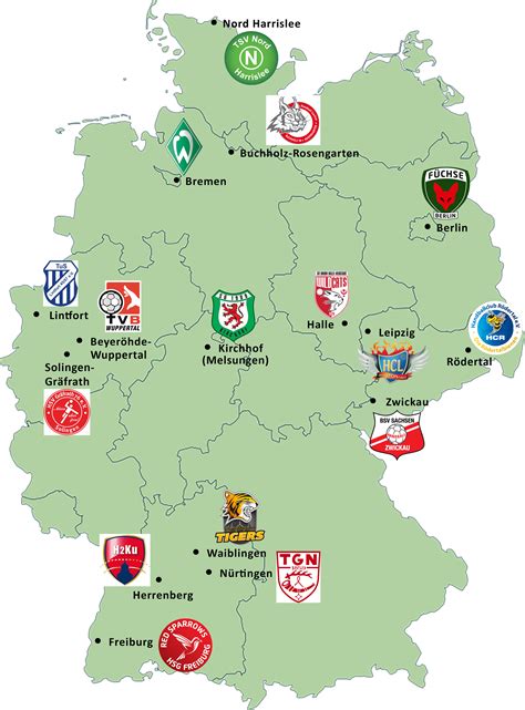Bundesliga 2020/2021, der spielplan der gesamten saison: Bundesliga Karte Deutschland