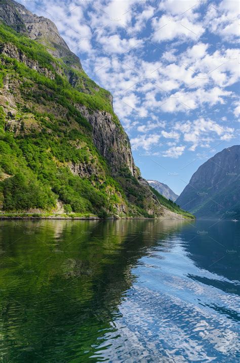 Norway Naeroyfjord Norwegian Fjord ~ Nature Photos ~ Creative Market