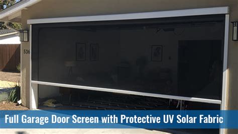 Motorized Garage Door Screens