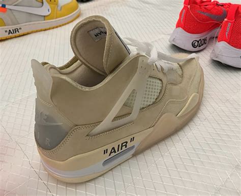 Shoelaces text graces the, well, shoelaces and. 【リーク】Off-White x Air Jordan 4 Samples【オフホワイト x エア ジョーダン 4 ...