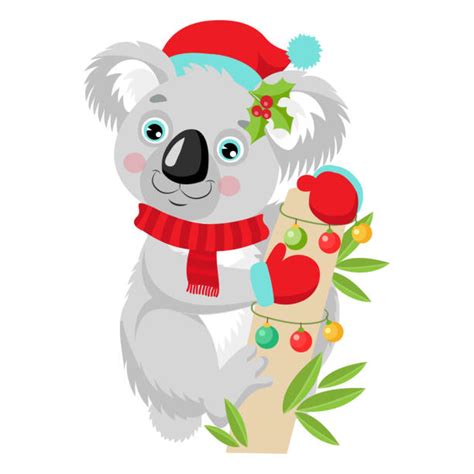 63 images of christmas cartoon pics. Best Koala Christmas Illustrations, Royalty-Free Vector ...