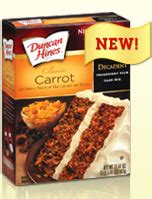 Usually a result of too much sugar and oil and not enough flour to hold everything together. Stir, Laugh, Repeat: Duncan Hines Carrot Cake