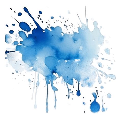 Blue Watercolor Splash 22917720 Png