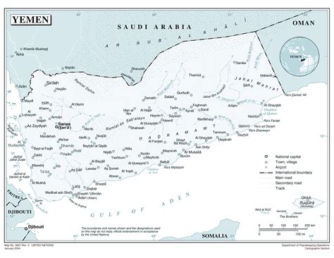 Large Detailed Political Map Of Yemen With Cities And Airports