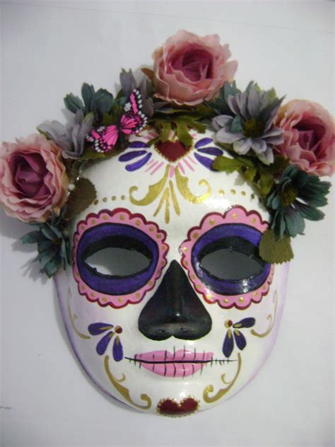 Juro, bajo pena de perjurio. La Catrina Máscara Mexicana Rosas no Elo7 | Maschere (4A70A4)