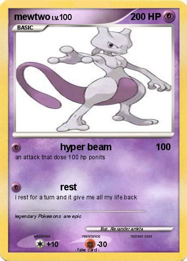 Pokémon Mewtwo 6608 6608 Hyper Beam My Pokemon Card