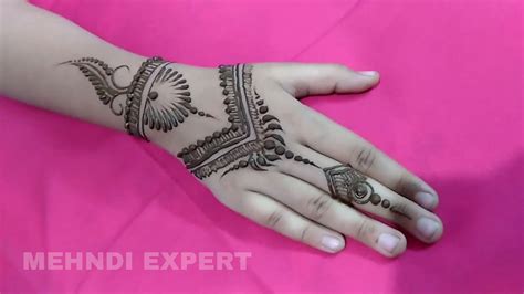 These simple & easy henna mehndi designs for fingers are more beautiful as compared to others designs. modern style simple mehndi or Henna design for kids★Step ...