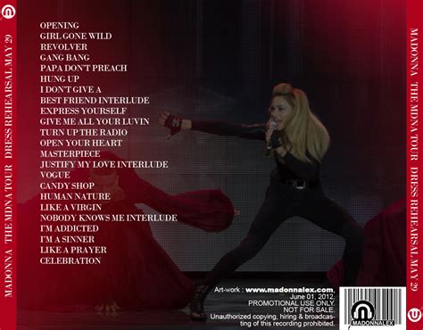 Madonna FanMade Covers: The MDNA Tour - Dress Rehearsal