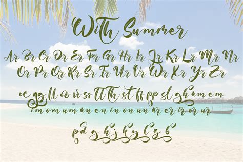 With Summer Font 1001 Free Fonts