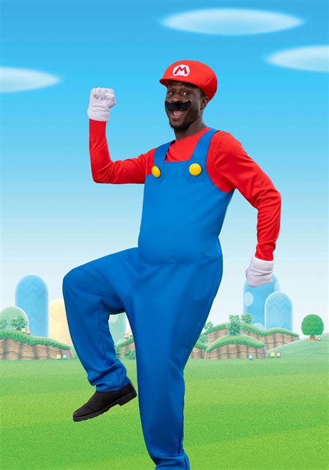 Nintendo Super Mario Brothers Mens Mario Deluxe Costume