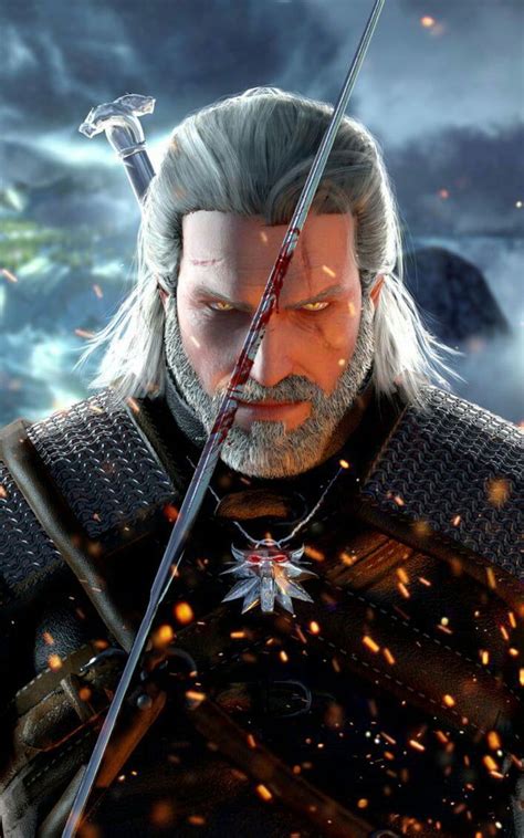 Geralt Of Rivia Mobile Wallpaper In 2020 Witcher Art The Witcher