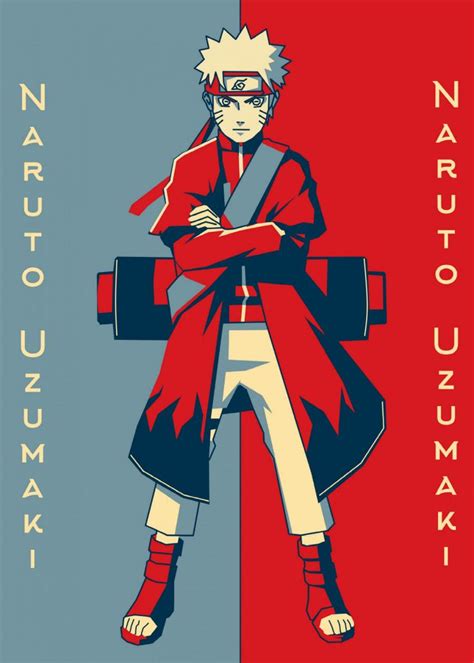 Naruto Poster Print By Hafis Hafis Displate In 2021 Naruto
