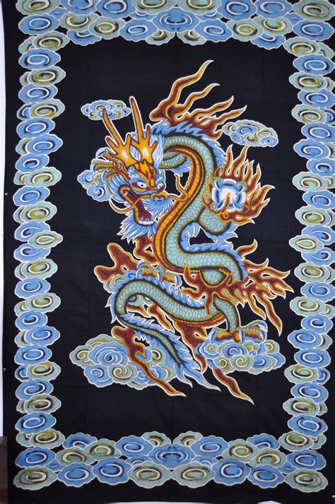 Dragon Tapestry Chinese Tapestry Wall Hanging Wall Decor Yoga Etsy