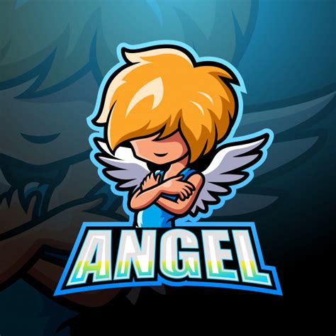 Premium Vector Angel Mascot Esport