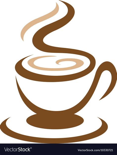 Coffee Icon Logo Template Design Royalty Free Vector Image