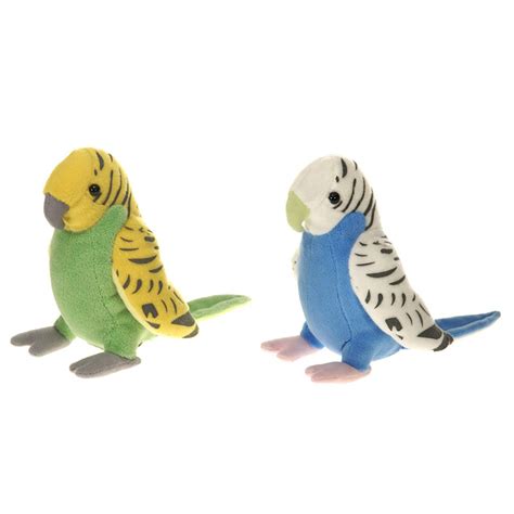 Parakeet Pair Stuffed Animals Show Your Logo