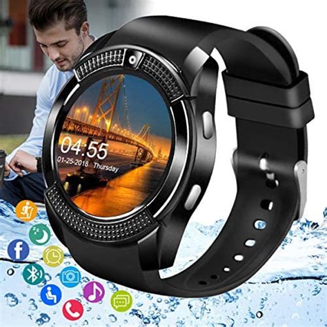 Peakfun Smart Watchbluetooth Smartwatch Touch Screen Wrist Phone Watch