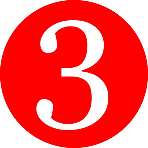 It is the natural number following 2 and preceding 4, and is the smallest odd prime number and the only prime preceding a square number. Red, Rounded,with Number 3 Clip Art at Clker.com - vector ...