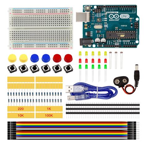 ﻿buy Arduino Uno R3 Starter Kit Mini Breadboard Led Jumper Wire Button