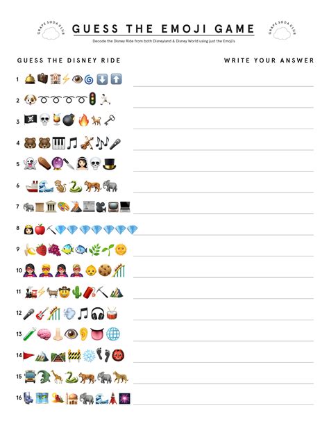 Free Printable Guess The Food Chain Emoji Pictionary