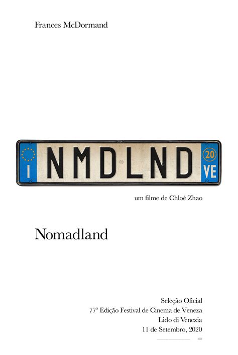 Here's the official synopsis for nomadland Nomadland-Chloe-Zhao-2020-poster - Cinema Sétima Arte