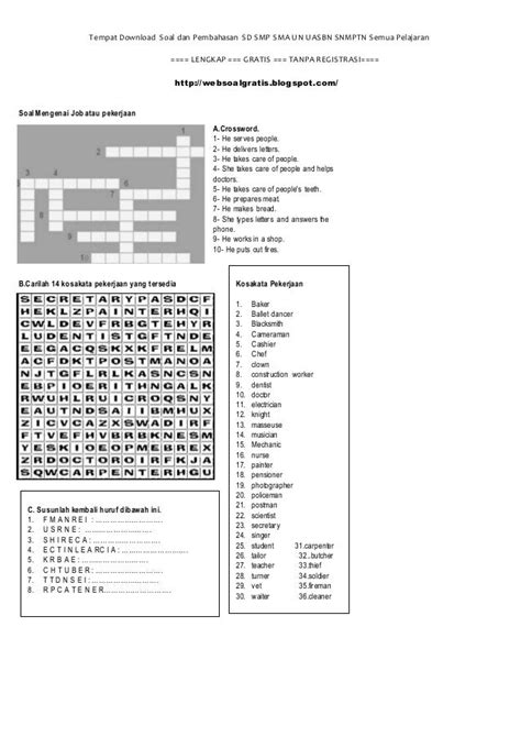 Contoh Tts Bahasa Inggris Dan Jawabannya – Berbagai Contoh